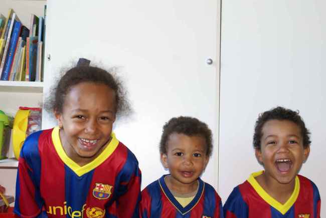 Katharina, William and Joakim in May 2011