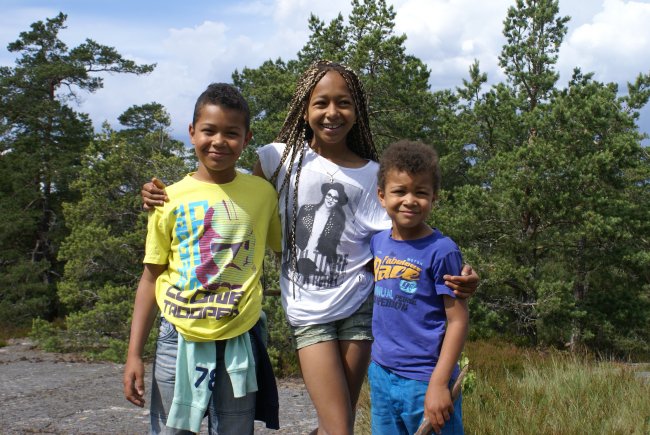 Katharina, William and Joakim in July 2014